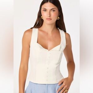 Maddison Scalloped Top NWT